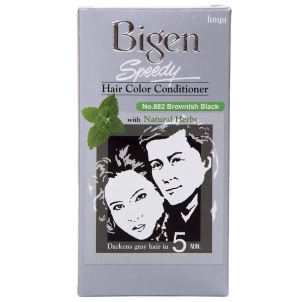 Bigen Speedy Hair Color Conditioner 882 Brownish Black 80G