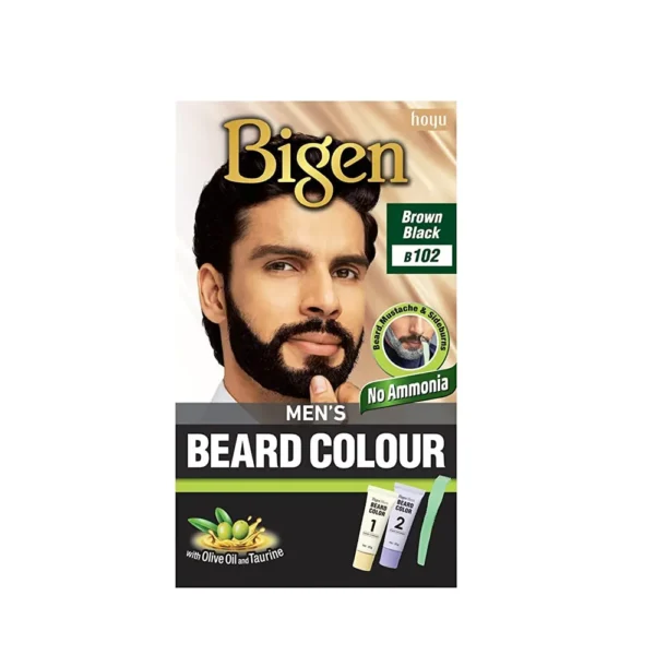 Bigen Men'S Beard Color Brown Black B102 1N