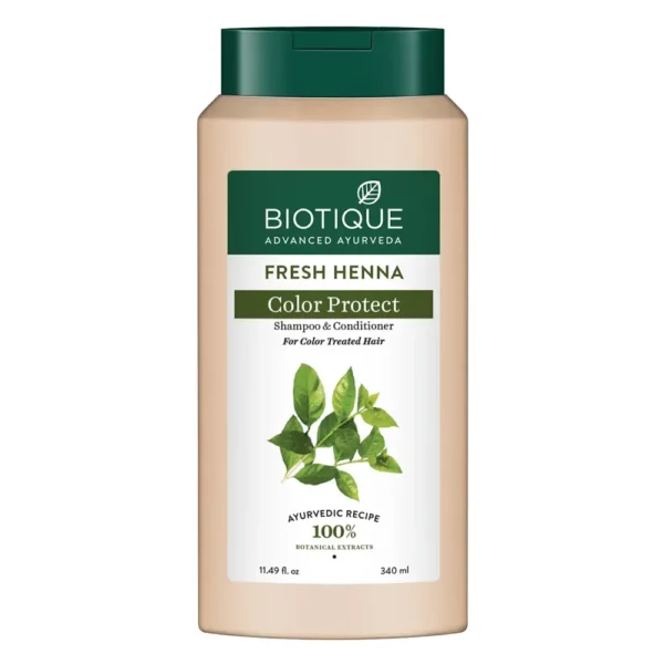 Biotique Advanced Ayurveda Fresh Henna Colour Protect Shampoo And Conditioner 340Ml