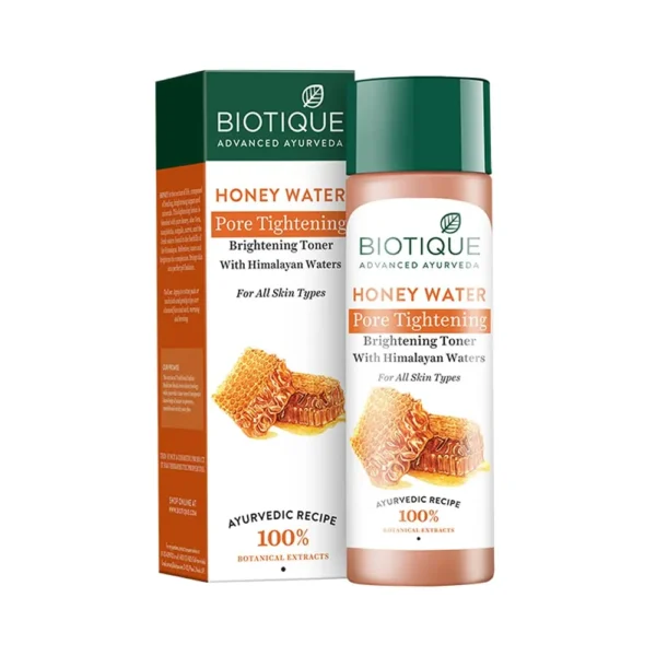 Biotique Advanced Ayurveda Honey Water Pore Tightening Brightening Toner 120Ml.