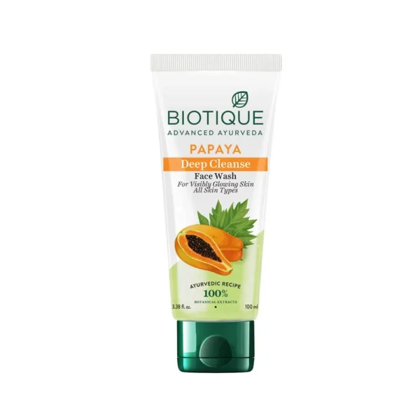 Biotique Advanced Ayurveda Papaya Deep Cleanse Face Wash 100Ml