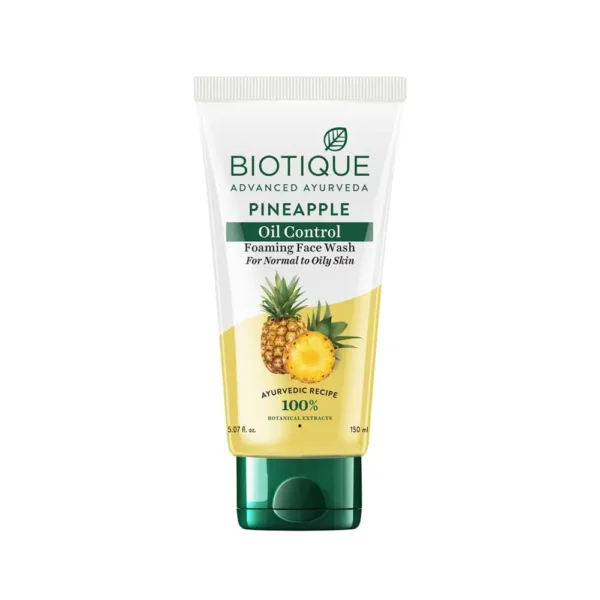 Biotique Advanced Ayurveda Pineapple Oil Control Foaming Face Wash 100Ml