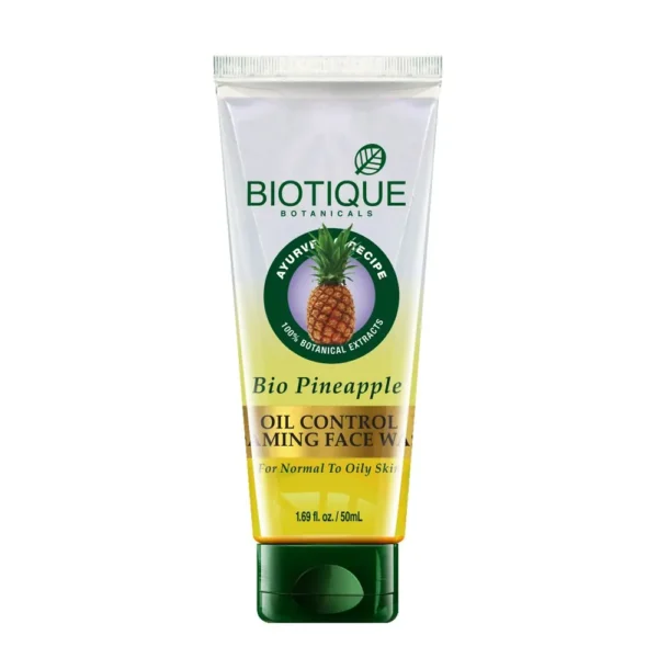 Biotique Advanced Ayurveda Pineapple Oil Control Foaming Face Wash 50Ml