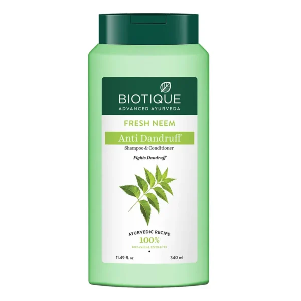 Biotique Advanced Ayurveda Fresh Neem Anti Dandruff Shampoo & Conditioner 340Ml