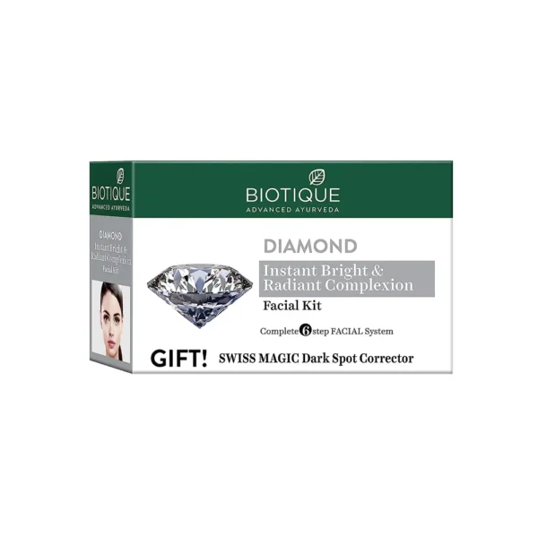 Biotique Advanced Ayurveda Diamond Instant Bright And Radiant Complexion Facial Kit 65G