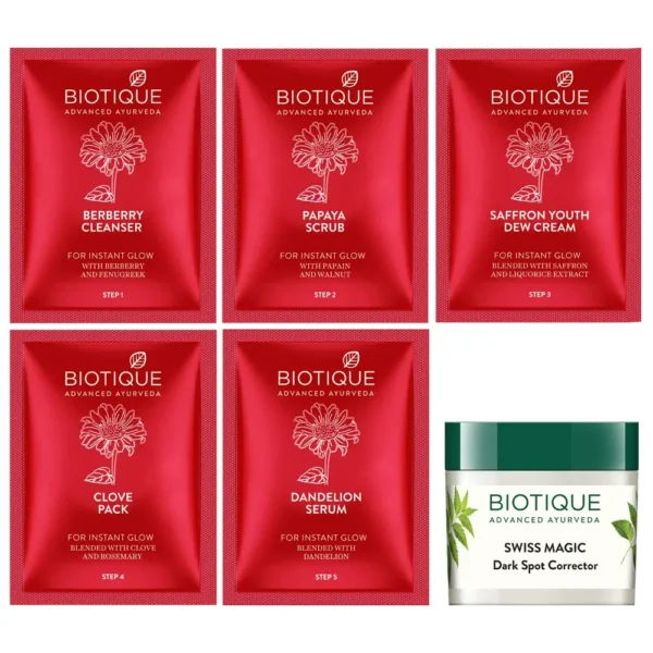 Biotique Advanced Ayurveda Party Ready Instant Glow Facial Kit 65G