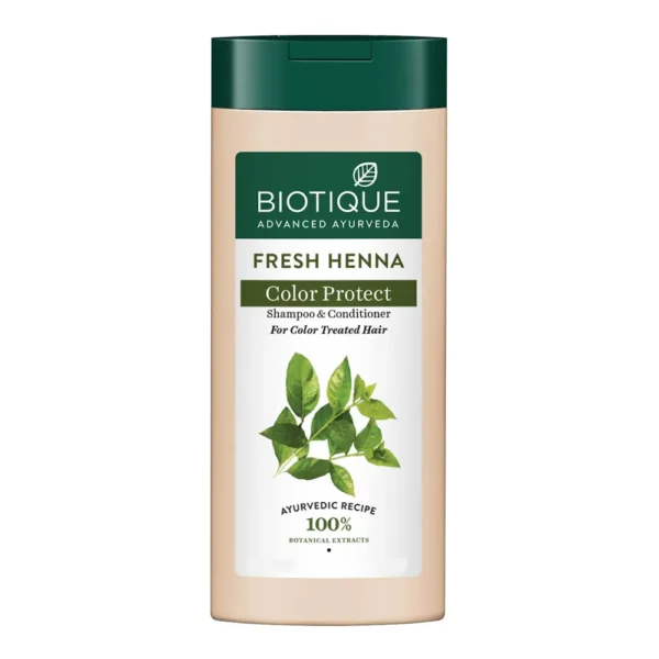 Biotique Advanced Ayurveda Fresh Henna Colour Protect Shampoo And Conditioner 180Ml