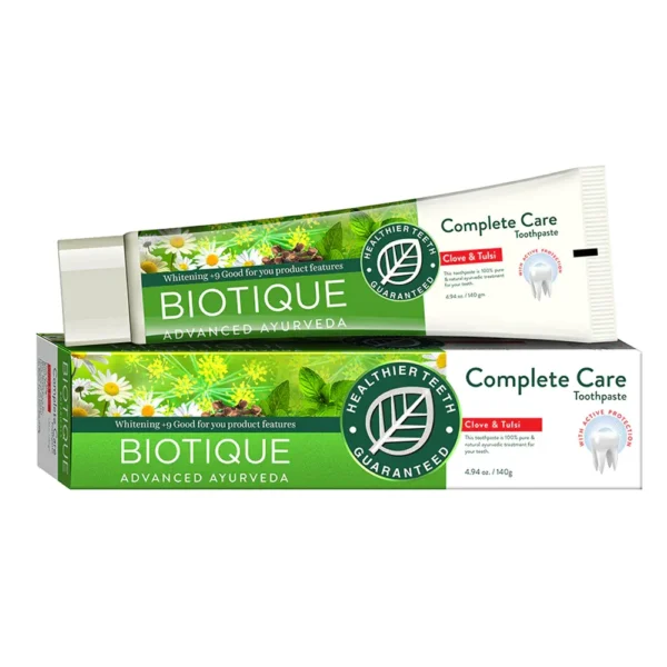 Biotique Advanced Ayurveda Clove & Tulsi Complete Care Toothpaste 140G