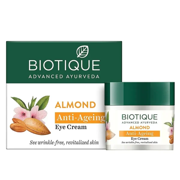 Biotique Advanced Ayurveda Almond Anti-Ageing Eye Cream 15G