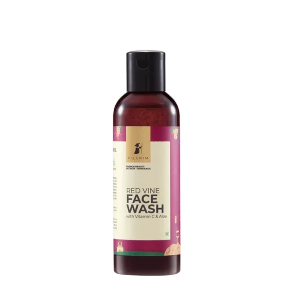 Pilgrim French Beauty Secrets Red Vine Face Wash With Vitamin C & Aloe 100Ml