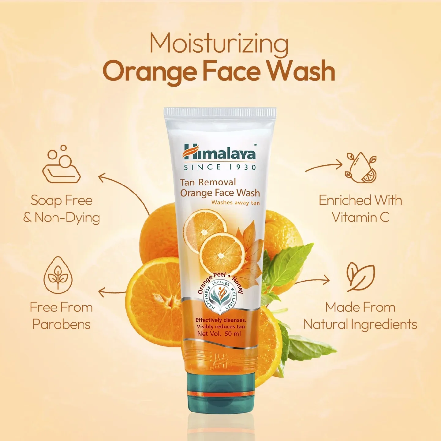 Himalaya Tan Removal Orange Face Wash 50ml