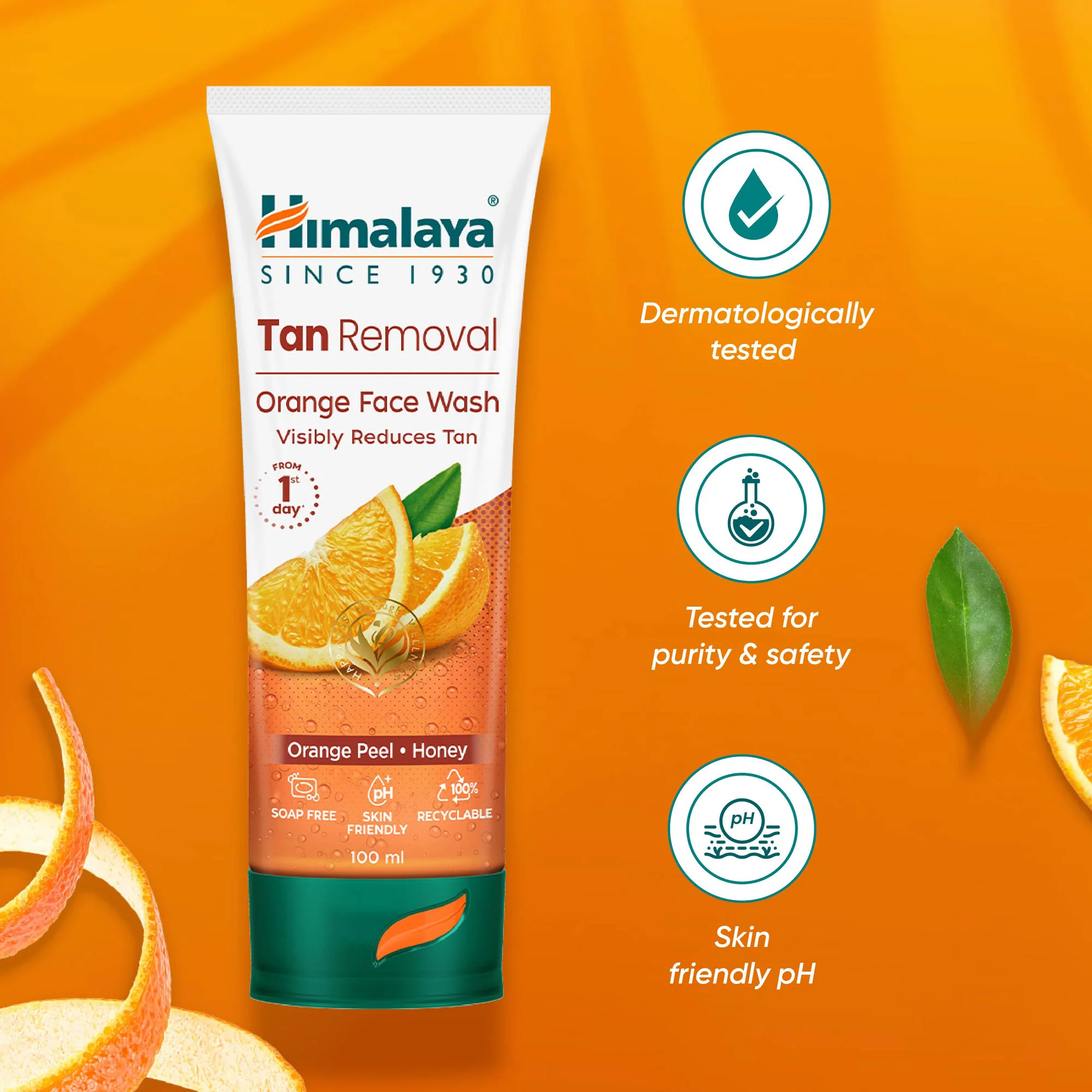Himalaya Tan Removal Orange Face Wash 100Ml