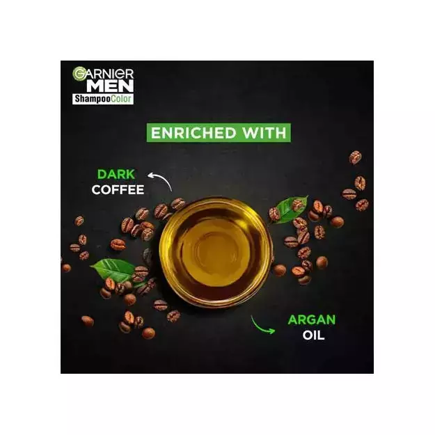 Garnier Men Shampoo Color Shampoo Based Hair Color 3.0 Brown Black 10Ml+10Ml