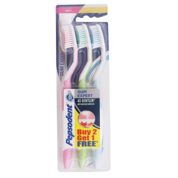 Pepsodent Gum Expert 100% Soft Bristles Buy 2 Units Get 1 Unite Free 1N