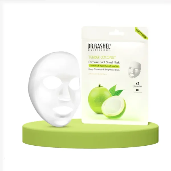 Dr Rashel Tender Coconut Fairness Facial Sheet Mask