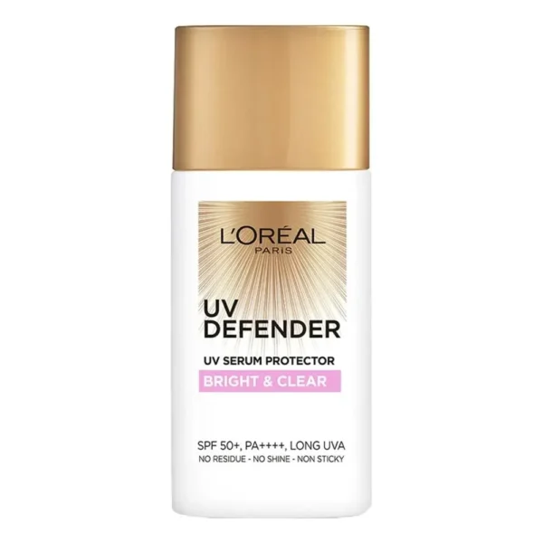 L'Oreal Paris Uv Defender Uv Serum Protector Spf 50+ Bright & Clear With Niacinamide