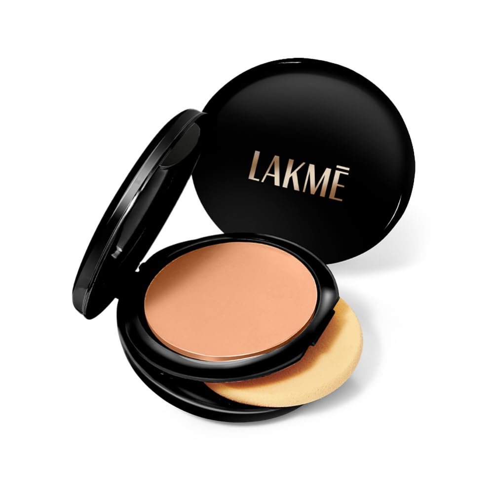 Lakme Show Stopper Unreal Dual Cover Pressed Powder 02 Rose Creme (9g)