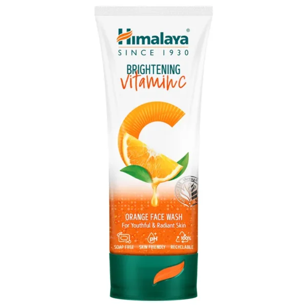 Himalaya Brightening Vitamin C Orange Face Wash For Youthful & Radiant Skin 50Ml