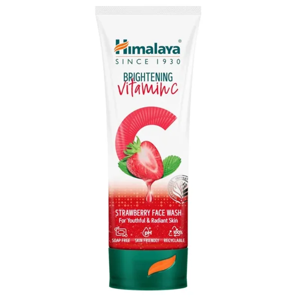 Himalaya Brightening Vitamin C Strawberry Face Wash For Youthful & Radiant Skin 50Ml