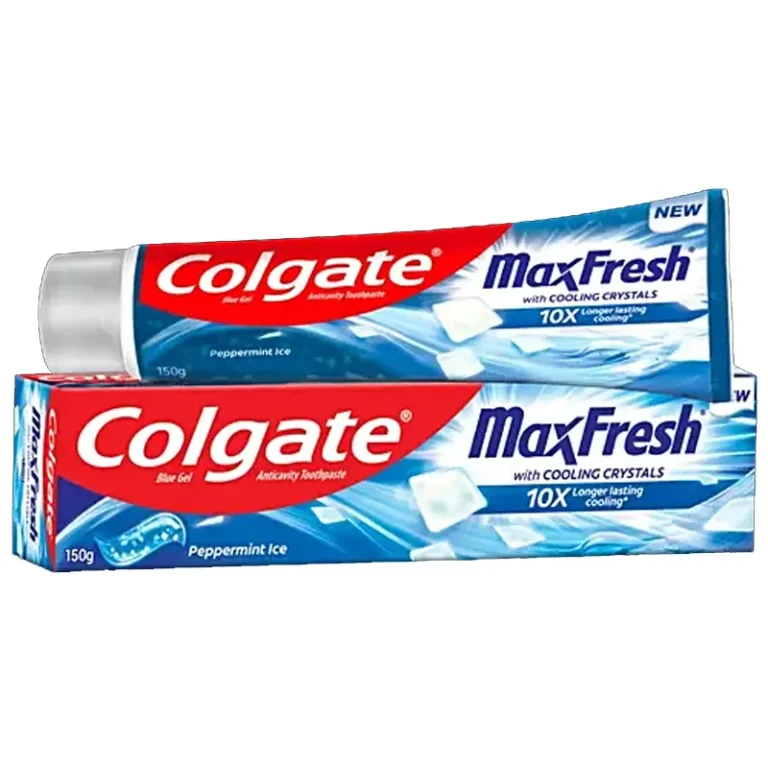 Colgate Max Fresh Blue Gel Anticavity Toothpaste With Cooling Crystals Peppermint Ice 150G