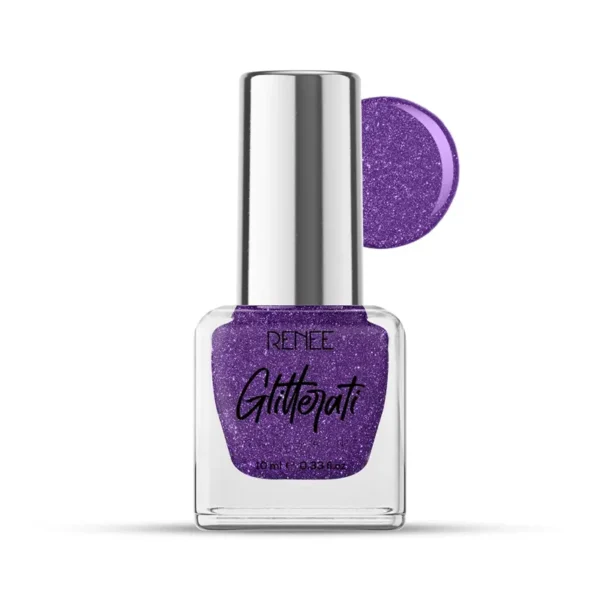 Renee Glitterati Nail Paint Purple Galaxy
