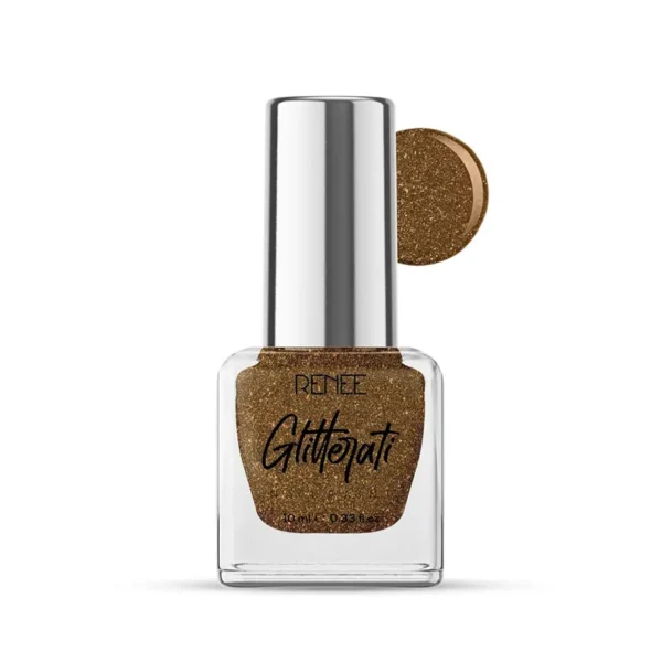 Renee Glitterati Nail Paint Copper Blaze