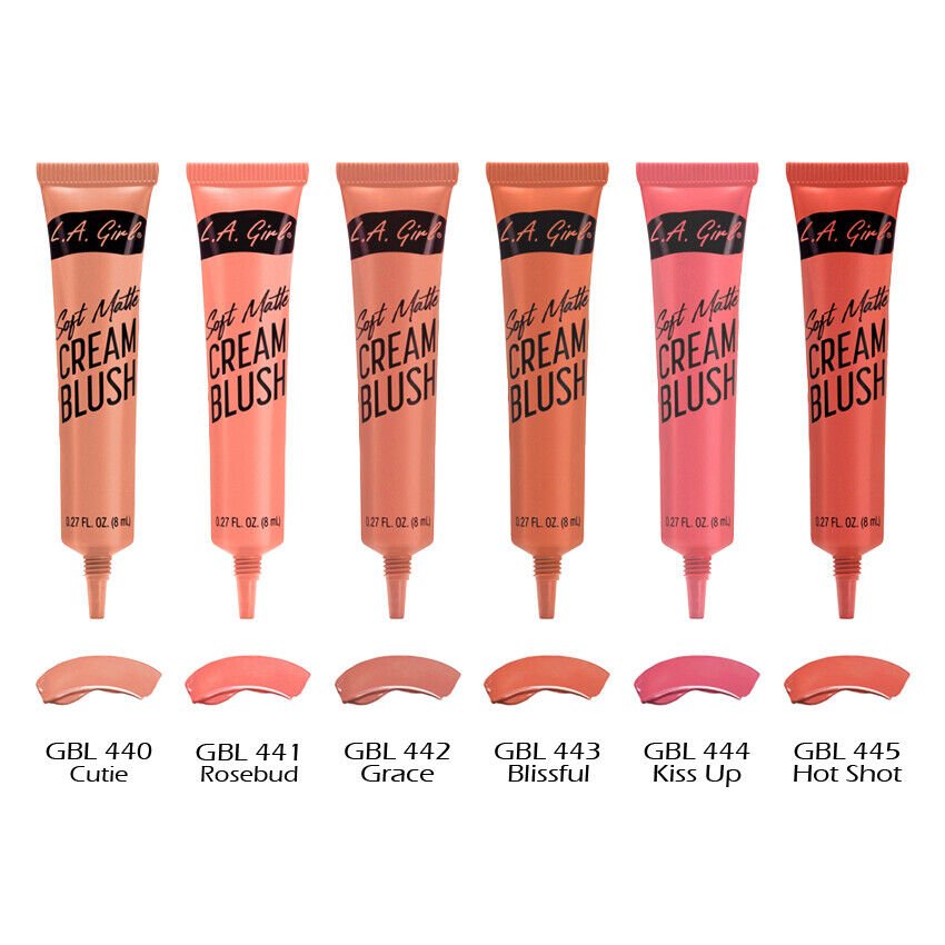 L.A. Girl Soft Matte Cream Blush Gbl445 Hot Shot Blendable Cheek + Lip Color 8Ml