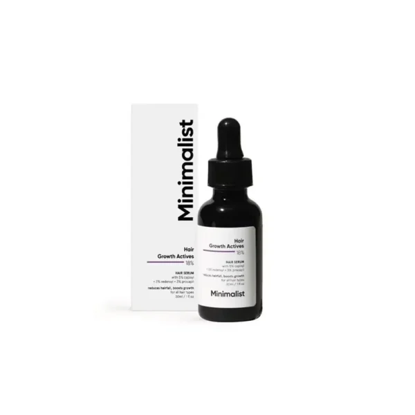 Minimalist Hair Science Hair Growth Actives 18% Hair Serum Reduces Hair Fall Boosts Growth For All Hair Types 60Ml