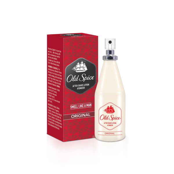 Old Spice After Shave Lotion Atomizer Original With Cooling Comfort Smell Like A Man 100Ml