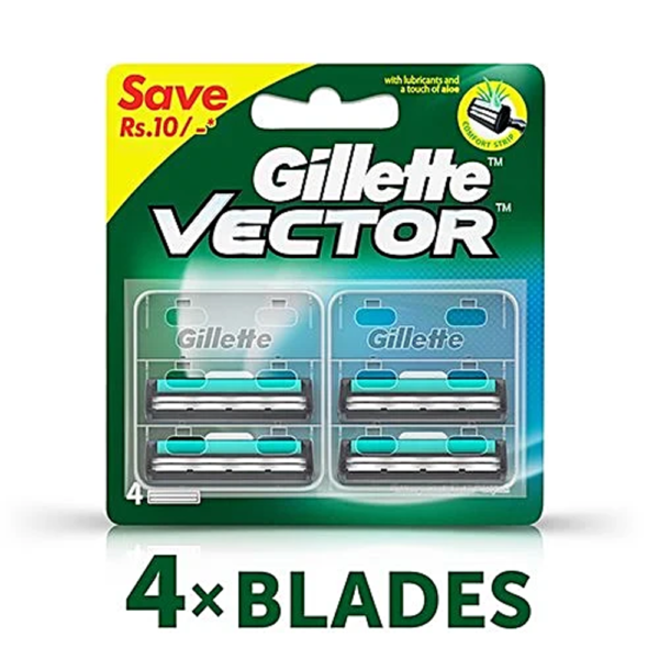 Gillette Vector + Cartridges 4N.