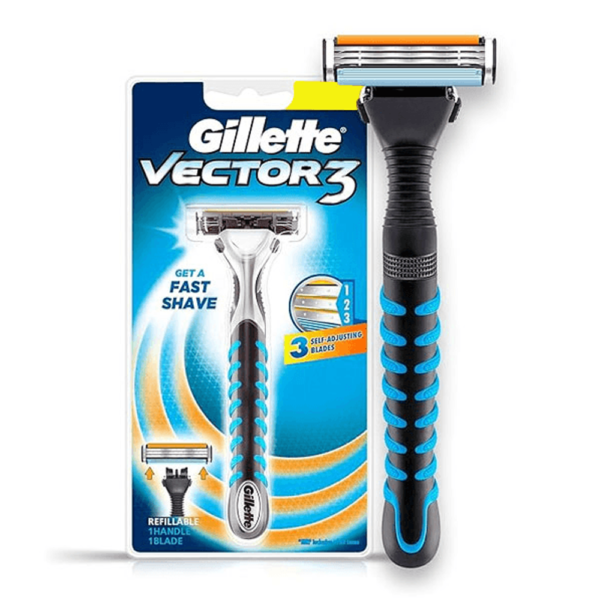 Gillete Vector 3 Razor Get A Fast Shave 1N