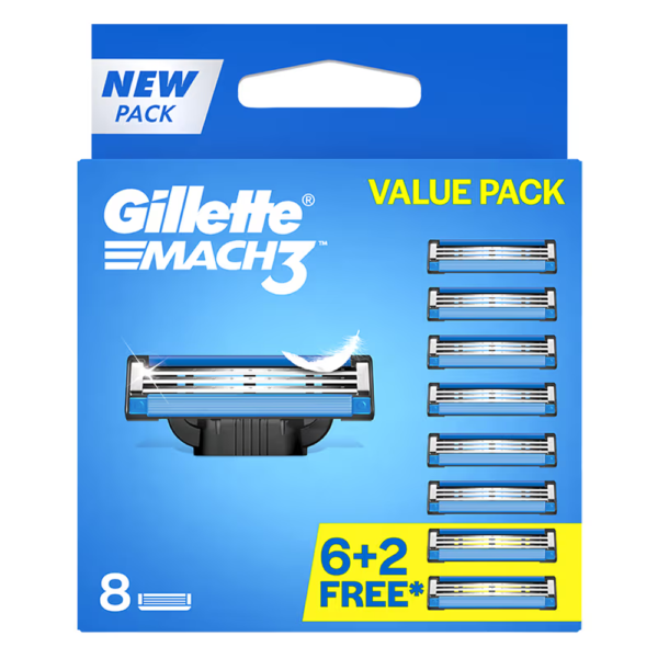 Gillette Mach3 Value Pack 6+2 Free