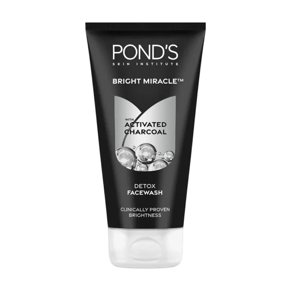 Pond'S Skin Institute Bright Miracle Detox Face Wash With Activated Charcoal 150G