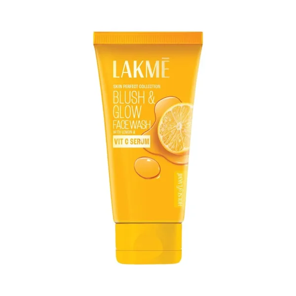 Lakme Skin Perfect Collection Blush & Glow Face Wash With Lemon & Vit C Serum 100G