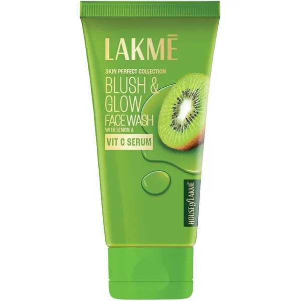 Lakme Skin Perfect Collection Blush & Glow Facewash With Kiwi & Vit C Serum 50G
