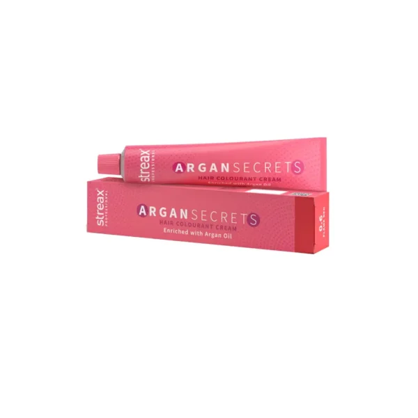 Streax Professional Argan Secrets Hair Colourant Cream Enriched With Argan Oil 0.6 Flame Red Mix 1:1 Colourant : Developer 60G