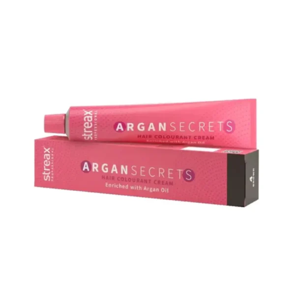 Streax Professional Argan Secrets Hair Colourant Cream Enriched With Argan Oil 7.5 Mahogany Blonde Mix 1:1 Colourant : Developer 60G