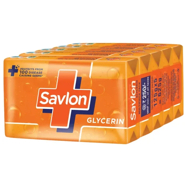 Itc Savlon Natural Origin Glycerin Bathing Bar 40Gx4Pc= 160G